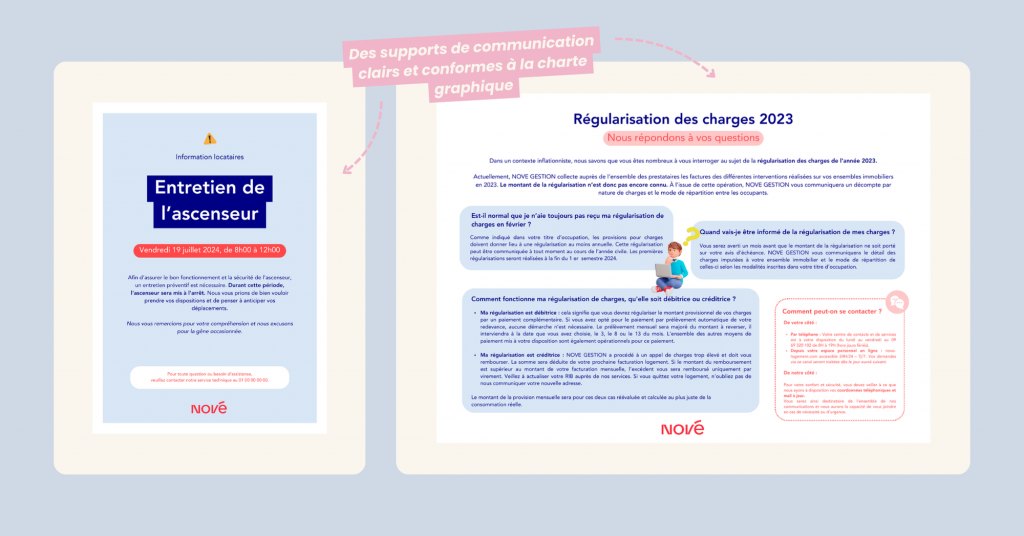 Arzela Lemarié – Freelance communication à Rennes, création de supports de communication pour Nové Gestion